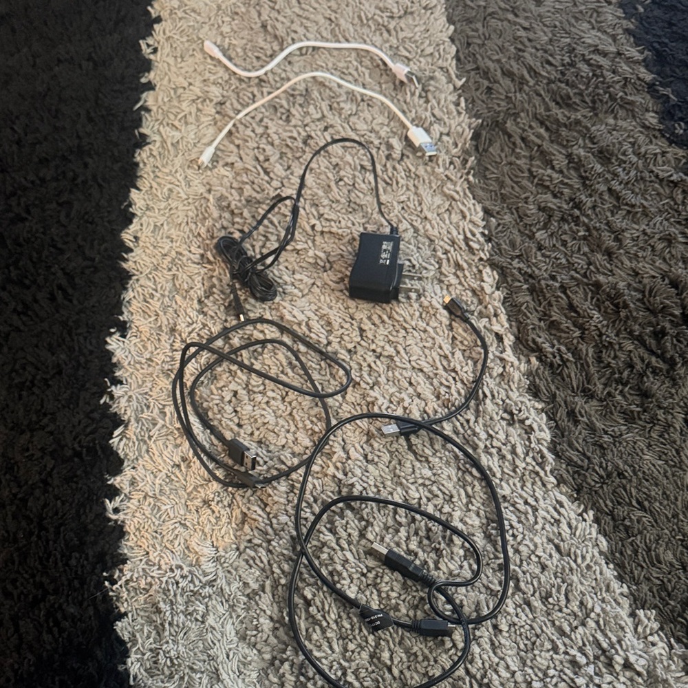 Lot of 6 usb-a to usb micro cables